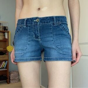 denim mini shorts by union bay